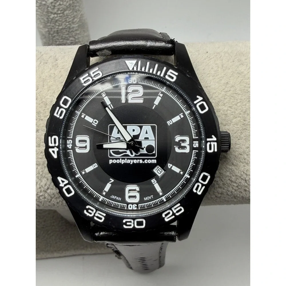 APA American Poolplayers Association New Battery‎ Mens Watch 44MM 8.5
